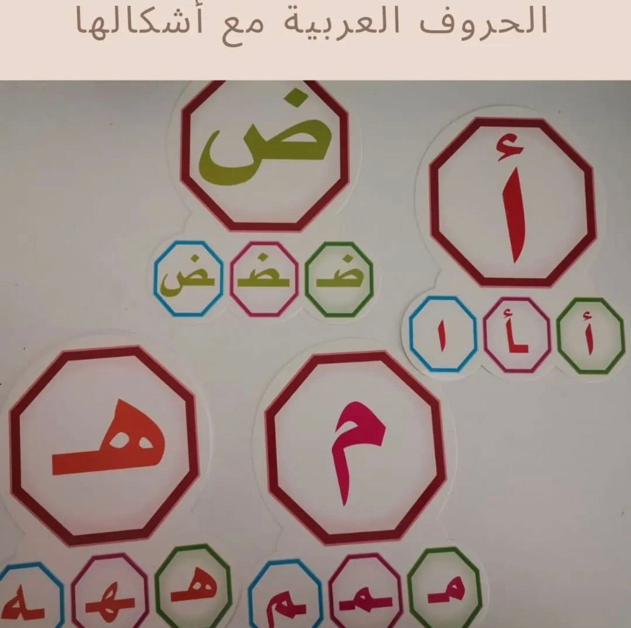 الحروف العربية مع أشكالها - Arabic Alphabet